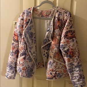 LOFT quilted paisley jacket
